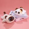 22cm Lying Cartoon Fluffy Cat Animal Plush Toy Stuffed Siamese Black 3-color Kitten Pillow Sleeping Companion Present