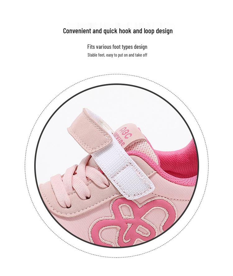 ABC Kids 2026 Spring Velcro Sports Shoes for Boys & Girls - Breathable, Soft Sole, Casual Sneakers