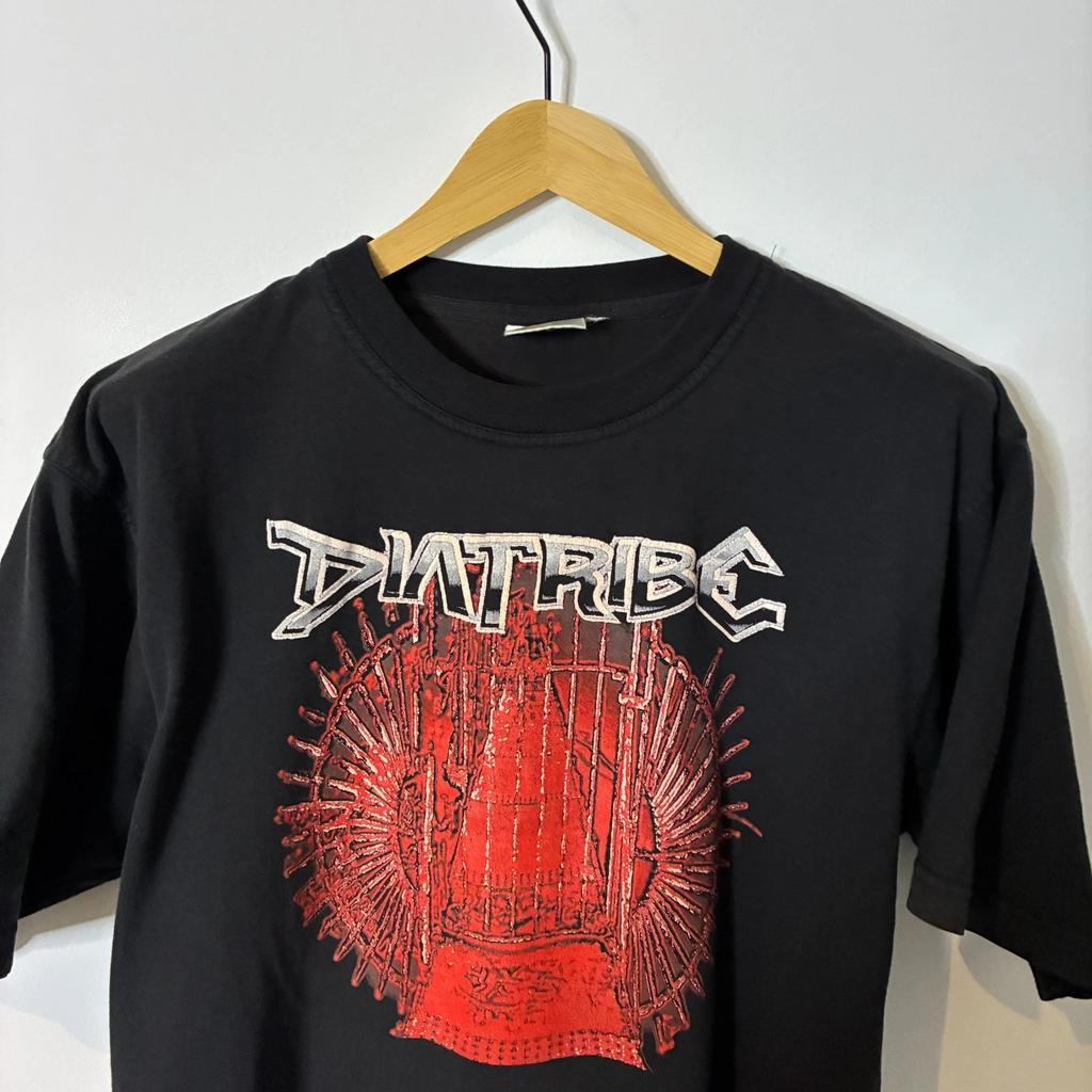 Diatribe Shirt Mens Large Black Australian Metal Metalcore Band Double-Sided