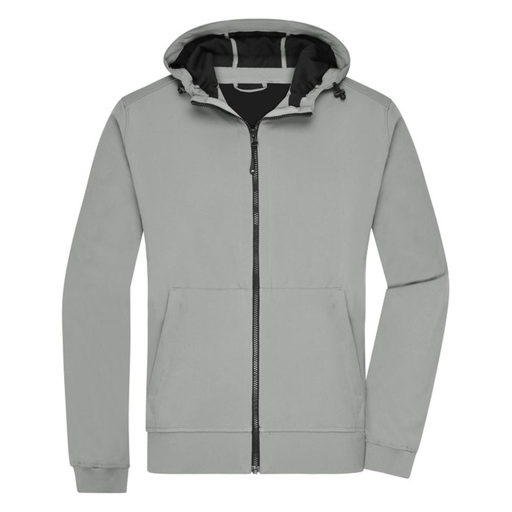 James and Nicholson Mens Hooded Soft Shell Jacket