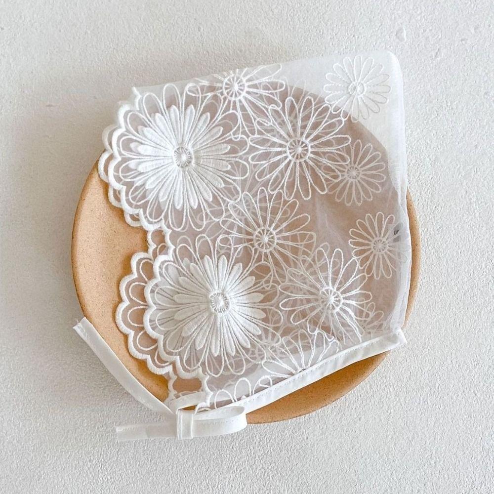 Cotton Bonnet Hat Breathable Sun Hat Boys Girls Caps Lace Mesh Hat Newborn Baby