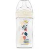 Anti-colic Bottle - DODIE - 270 Ml - Multi-hole Biomimicry Teat - +3 Months - Flow 2 - Pink