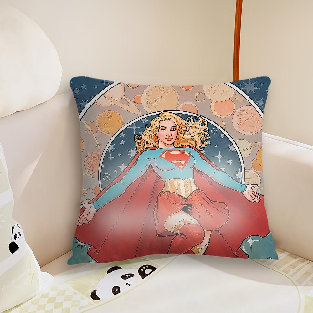 Классический Фильм S-Супергёрл Женщина-Завтрашнего Дня Гостиная Изголовье Кровати Спальня Офис Подушка Подушка Диван Время Сна Наволочка 12x12Inch