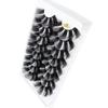 Woman' Fashion Handmade Wispy Fluffy 4D Mink Hair Eyelash Extension False Eyelashes 25mm Lashes