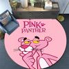 Pink Panther Pattern Round rug,Carpet Rug for Living Room Bedroom Playroom ,Non-slip Floor Mat,Holiday Gifts and Birthday Gifts.
