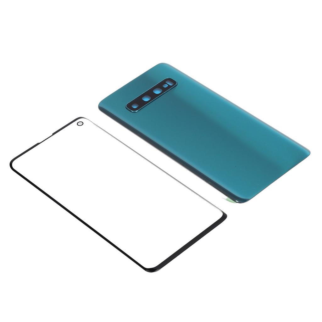 Mobile Phone Back Glass Cover and Outer Glass Panel Replacement for Samsung S10 G973Green
