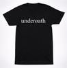 T-shirt Nera con Logo Testuale Classico degli Underoath - Maglietta Band Metalcore: Cotone Morbido Unisex, Pronto per il Live Show, Abbigliamento Casual