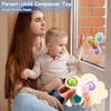 Yumuwind 6PCS Suction Cup Spinner Toys, Spinners for Babies with Silicone Bubbles Kids for Bath and Window, Baby Sensory Spinner Toy Release Anxiety