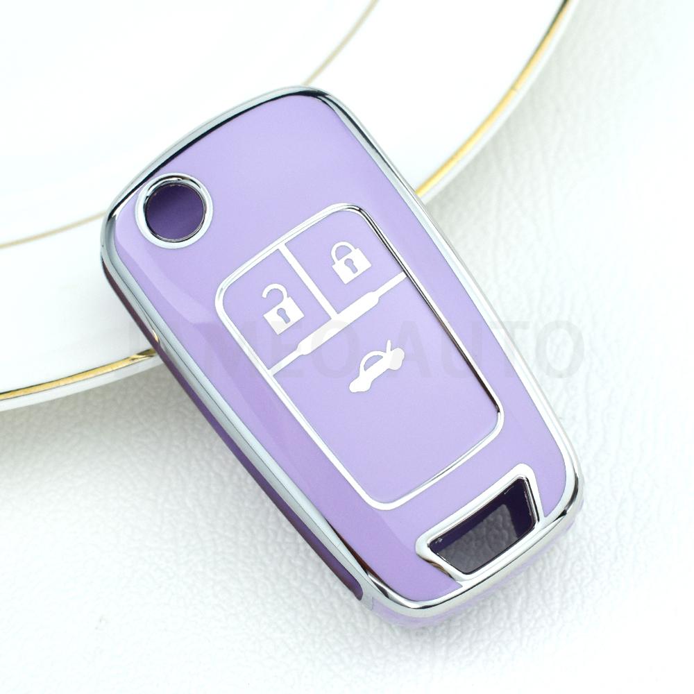 2/3/4/5 Buttons Car Flip Key Cover Case For Chevrolet Cruze Aveo For Buick Opel Corsa Antara Zafira Meriva Insignia Keychain