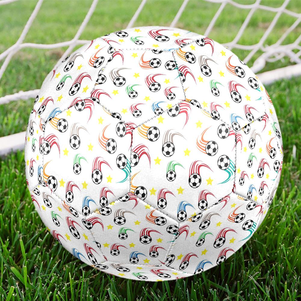1pc Soccer Ball Pattern Soccer Ball Size 5 Football Machine Sewn Indoor/Outdoor Universal Football Q14 Size 5