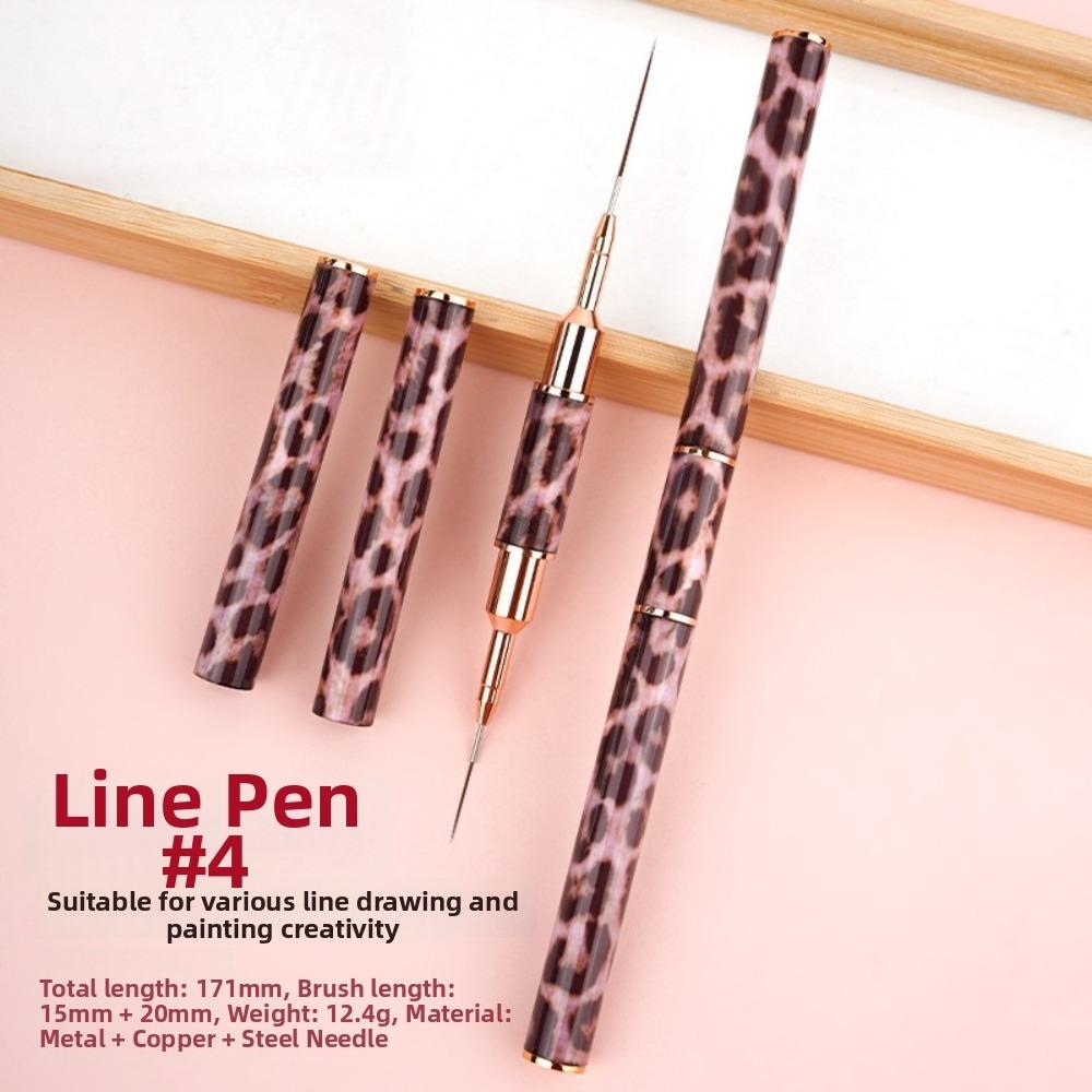 

Super Fine Nail Design Brushes Double Head Manicure Tools Double Head Brush for French Stripe 1pc-4