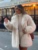 Women's Winter Lambswool Thick Cardigan Coat - New Fur Series