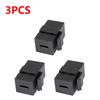 1-3X USB 3.1 Type C Keystone Female to Female Jack Coupler Inserts Socket Cable Port Extension Connector for Wall Plate Outlet