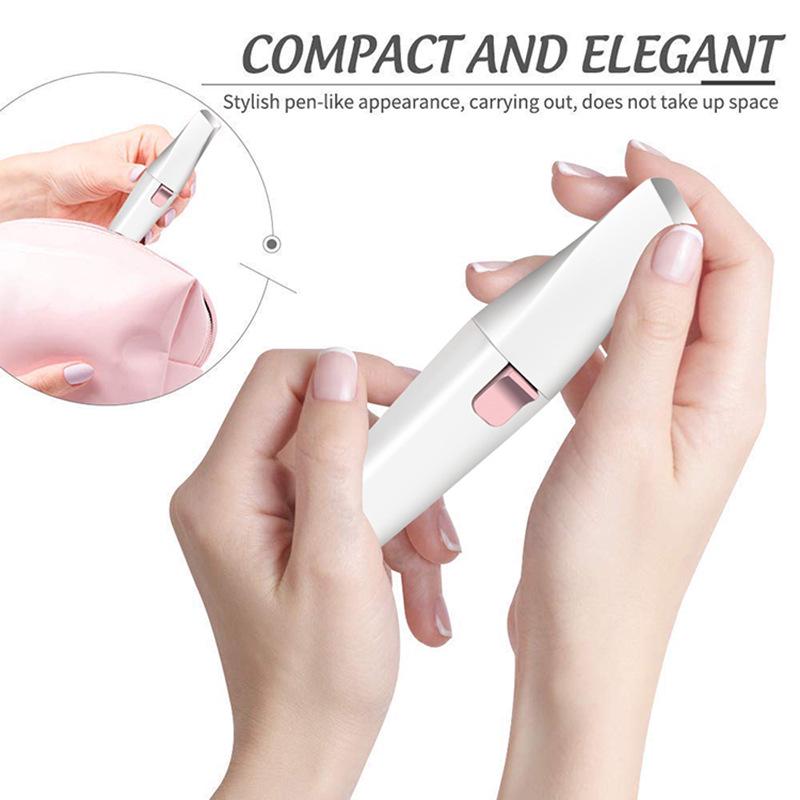 Dual Electric Eyebrow Trimmer & Women's Shaver - Lipstick Razor Design