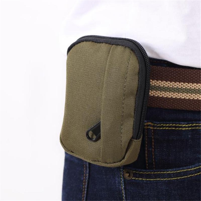 

1PC Tactical Outdoor Waist Bag Nylon Mini Wallet Card Bag Small Pocket Key Pouch Money Bag Men Waterproof Portable EDC Pouch Hunting зелений