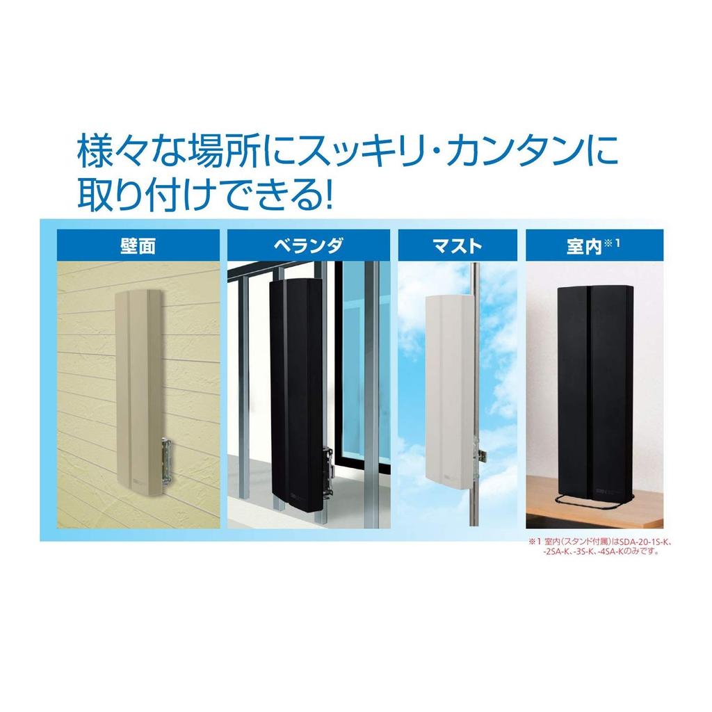 Sun Electronics UHF flat antenna vertical SDA-20-4A-W