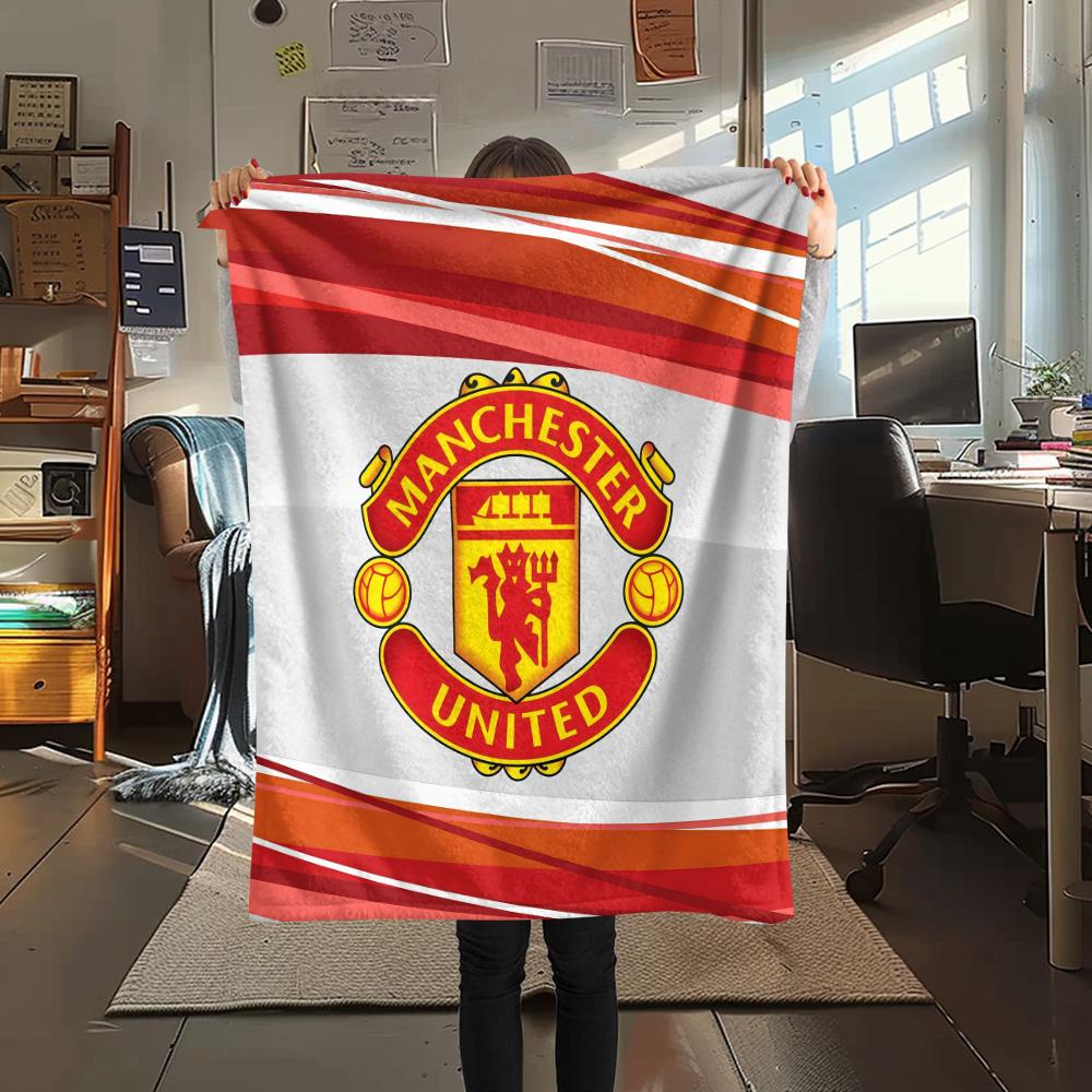 Man Utd Flannel Blanket, High quality Comfortable for All Seasons, Home Decor, Warmth and Comfort