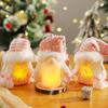 Pink Christmas Tree Pendant Creative Christmas Doll Glowing Faceless Santa Claus  Holiday