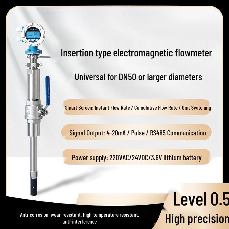 Integrated Stainless Steel Electromagnetic Flow Meter for Sewage and Water