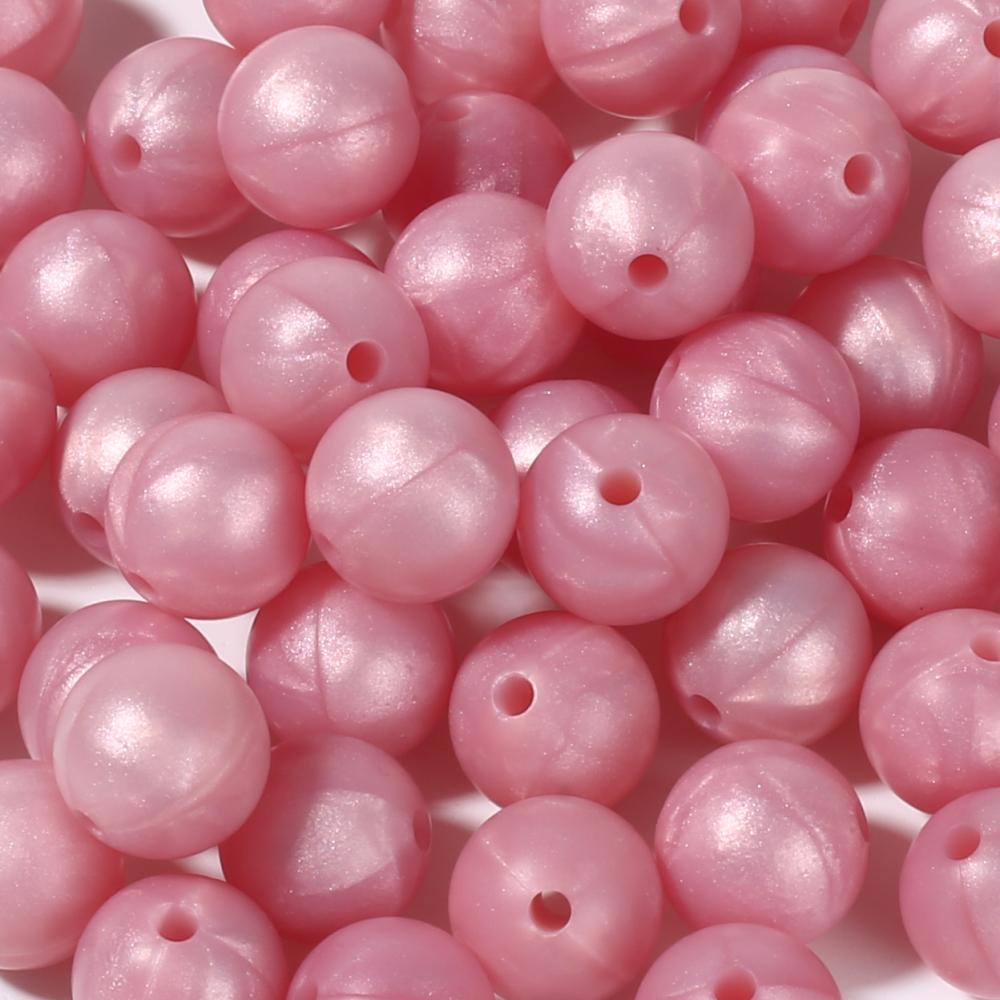 50Pc 12mm 19Color Silicone Round Bead Food Grade Teether Chew Bead For Handmade Baby Pacifier Chain DIY Jewelry Making Accessory
