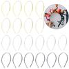 10Pcs Metal Headband 11x14cm Simple Headband Hair Fixing Head Hoop Unisex Headband for DIY Making Hairband Accessories Wholesale