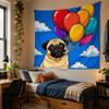 Cute Dog Tapestry for Bedroom, Wall Hanging, Wall Decor, Home Decoration, Backdrop, Soft Blanket, Aesthetic, Ins Style