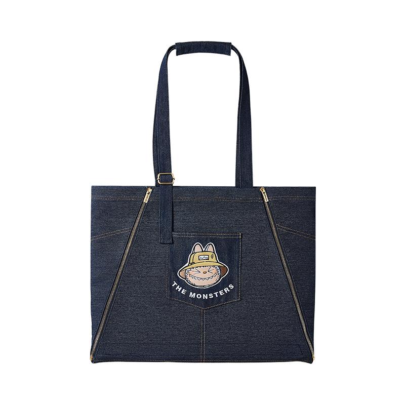 

Новый фартук из коллекции POP MART THE MONSTERS Spring Home, джинсовый мешочек, трендовые товары PPMT-2404-0014 Apron denim bag