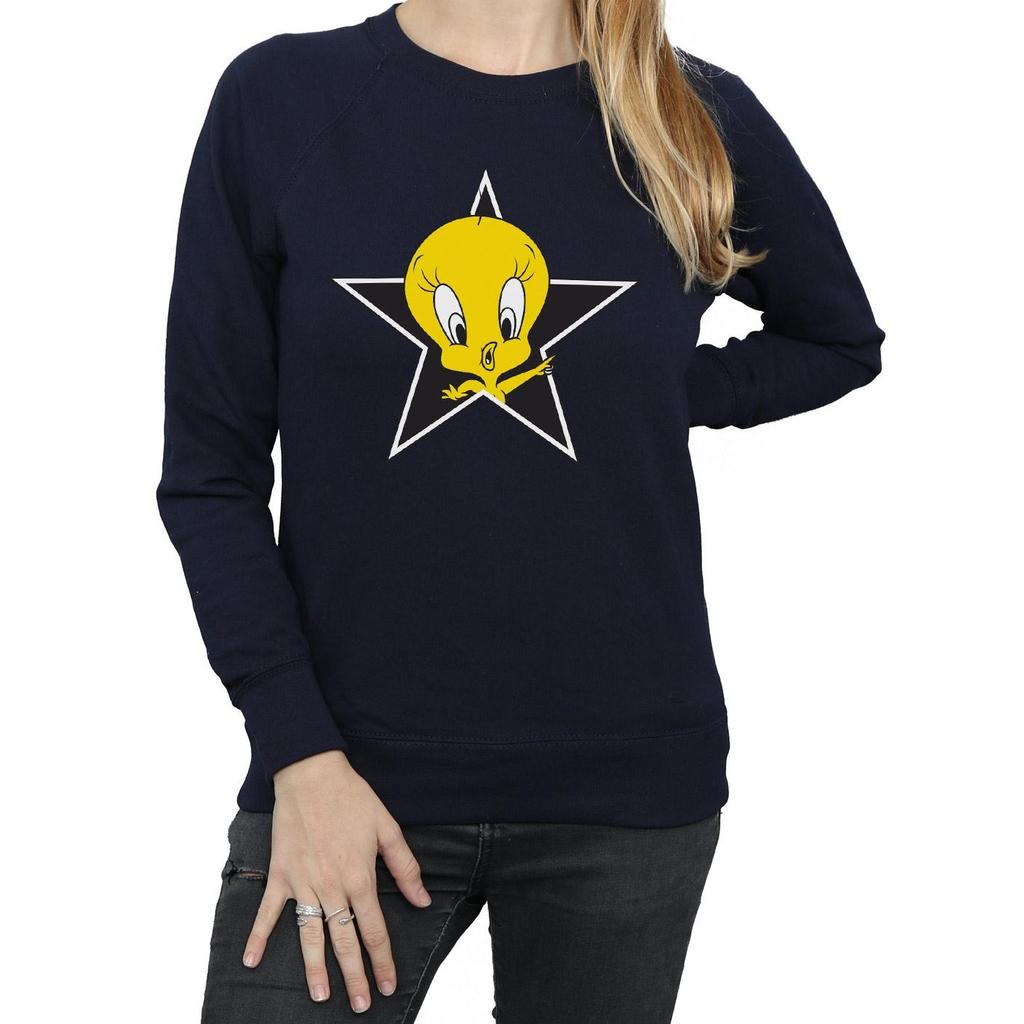 Looney Tunes Womens/Ladies Tweety Pie Star Sweatshirt