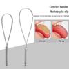 Stainless Steel Single-Handle Tongue Scraper for Oral Hygiene