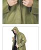 Unisex Full-Length Reflective Rain Poncho - Thickened for Labor Protection