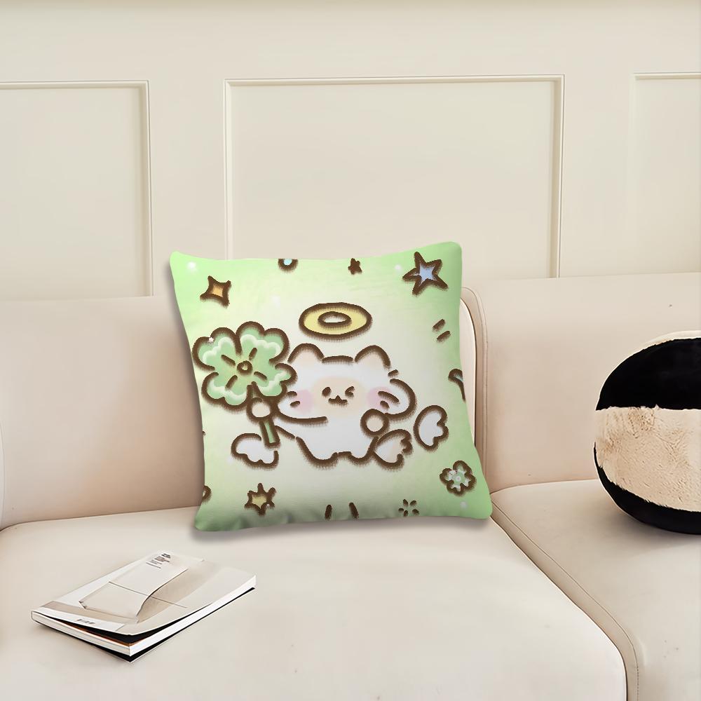 Cartoon Dog cute Lucky cushion cover Pillow Cover Decoration Room Home Sofa living Office Car Nordic Simplicity