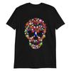 Totenkopf Gitarre Unisex 100% Baumwolle T-Shirt Herren T-Shirts Oberteil, Gothic Rock, Musik, Pop, Punk, Biker, Grunge, Tod