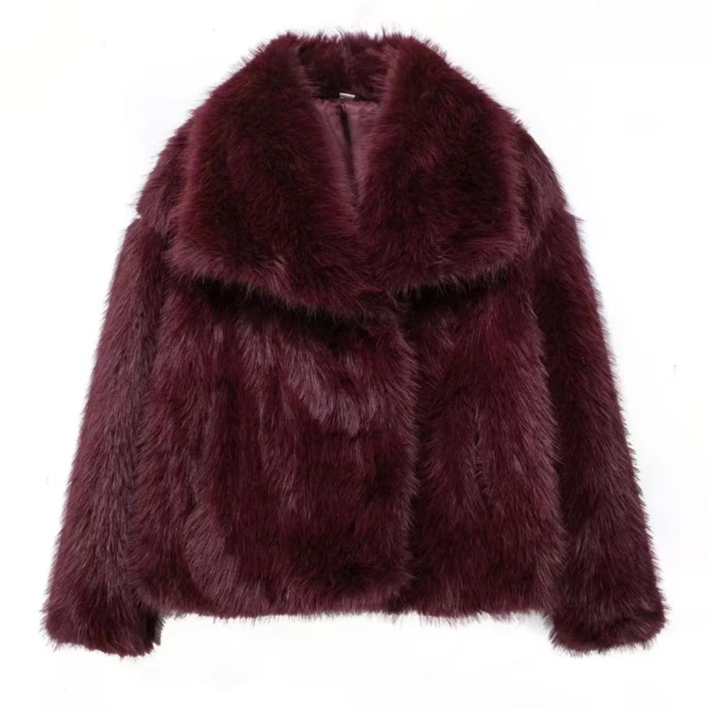 KOSY Faux Fur Hairy Coat Woman Warm Winter Fluffy Coat Women New Plush Jackets for Women Outerwears Luxury Women's Teddy Coats