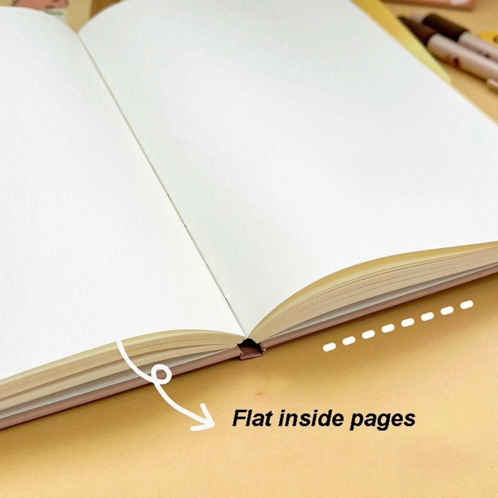 4PCS Anime Capybara Notebook Thickened School Supplies Creative Diary Notebook