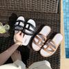 Casual and Fashionable One-word Drag Can Be Worn Outside, Beach Ladies Cool Slippers 2025 Summer New Versatile Soft Bottom Non-slip