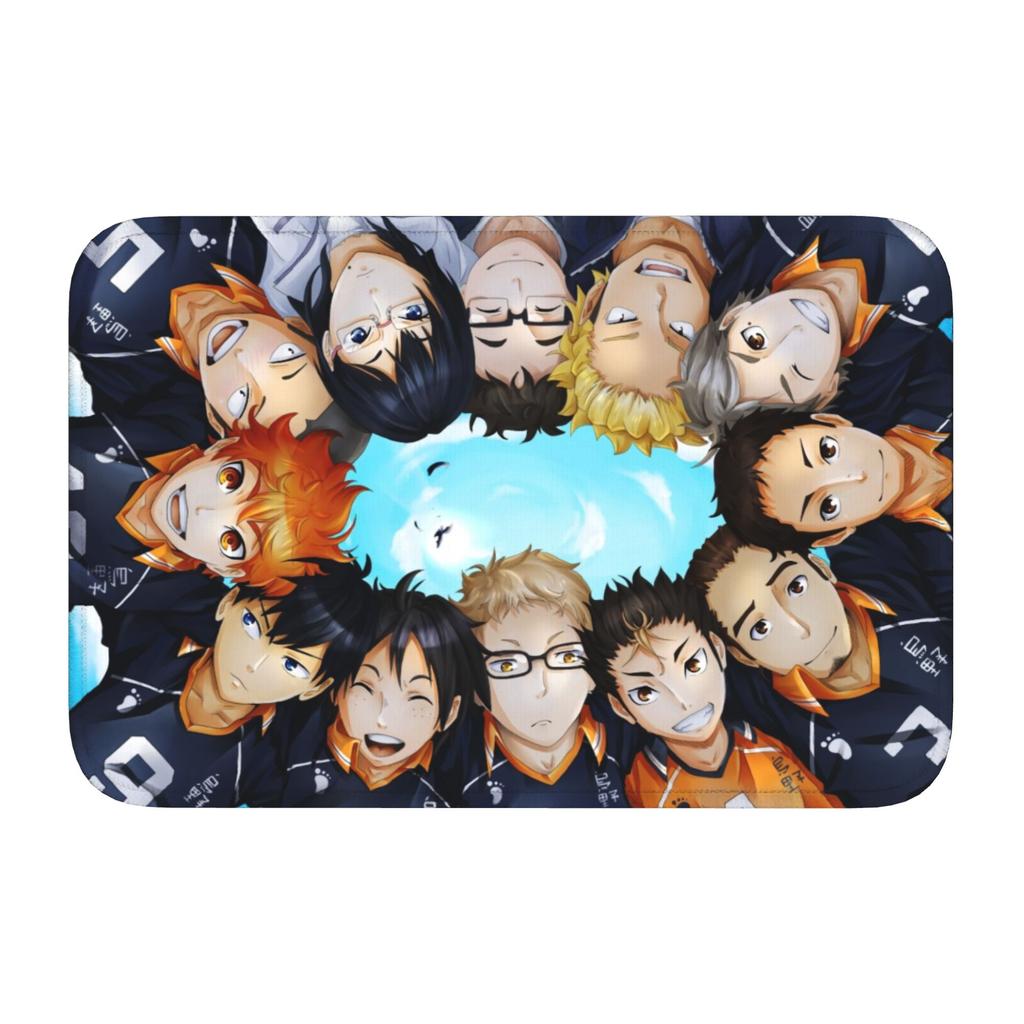 Haikyu Yu Nishinoya Doormat Anti-Slip Bath Kitchen Welcome Mat Toilet Door Floor Entrance Carpet Rug Footpad