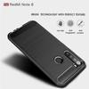 Coque Souple - Xiaomi - Redmi Note 8 - TPU - Fibre de Carbone - Texture Brossée Noir