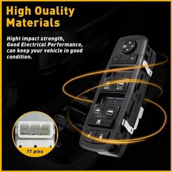 For Jeep Grand Cherokee Dodge Durango 2011-2013 Power Window Switch Front Left