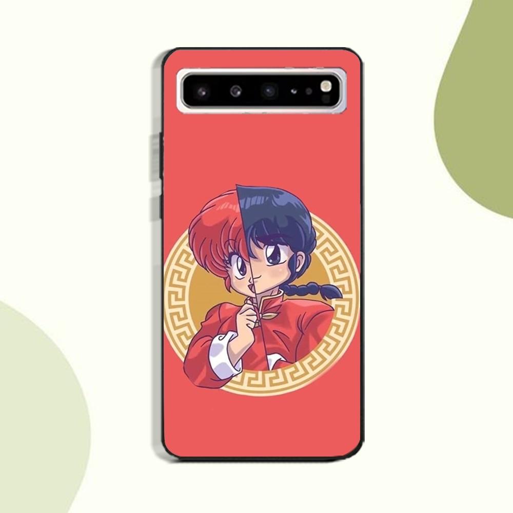 Ranma C-Cartoon Phone Case For Samsung Galaxy A52 A12 A51 S21 Edge S22ULTRA S23 S24 S20LITE Plus Ultra Black Cover