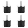 4PCS Anti Vibration Rubber Bobbin Mount Isolator Anti Shock Vibration Absorber (VE25*20 M6*18)