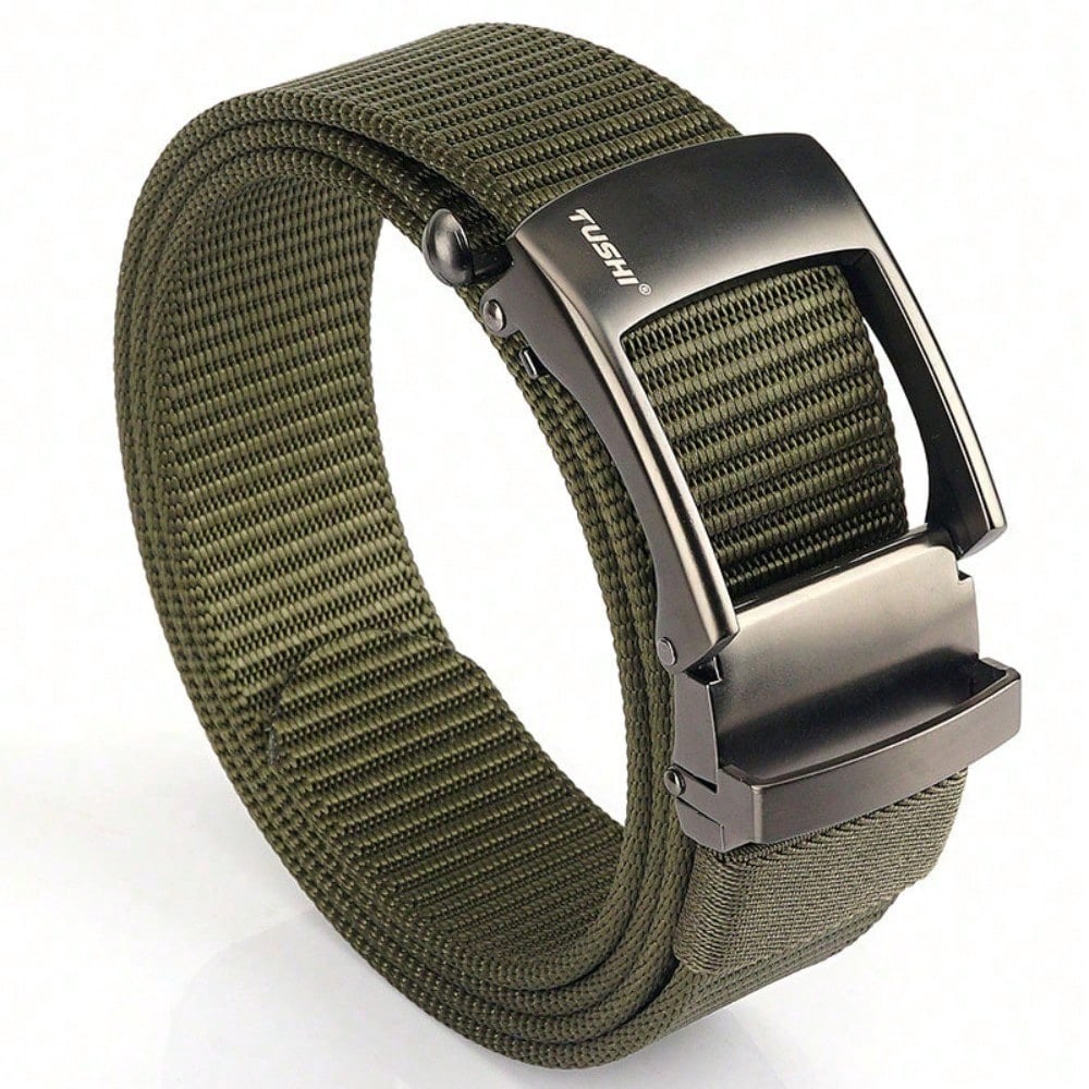 Toothless Automatic Buckle Belt Men's Casual Belt Breathable Versatile Jeans Belt