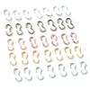 8*4 13*6.5mm 100pcs/lot  6 Colors Pendant Necklace Buckle Clasp Connectors Bangle Bracelet For Cameo Jewelry Accessories for DIY