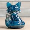 Fuchs Ornament Luxus Fuchs Skulptur Elegante Fuchs Skulptur für Heim- Bürodekor Handgefertigte Glücksfigur Luxus Desktop