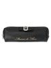 Maison De Fleur Women's Pearl Jeweled Faux Leather Ribbon Long Pouch, Black, 8A43FJJ0100