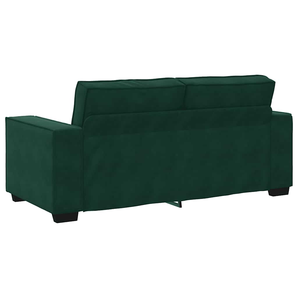 2 Seater Sofa in Dark Green 180 x 78 x 84 cm Velvet