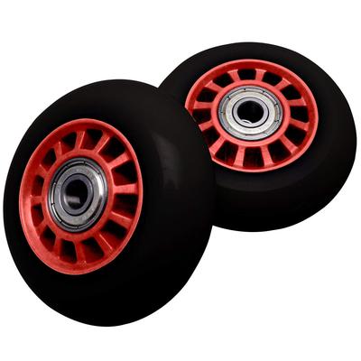 RANGS Substituição para Rodas Lipstick Deluxe 68mm de 2 Peças, Preto/Vermelho, Mini,