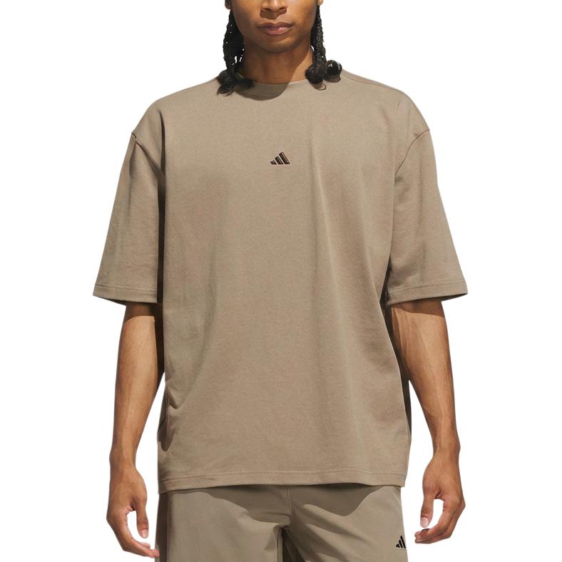 adidas Basketball Single Jersey Loose Knit Basketball Round Neck Short Sleeve T-Shirt Unisex Tops KR2094