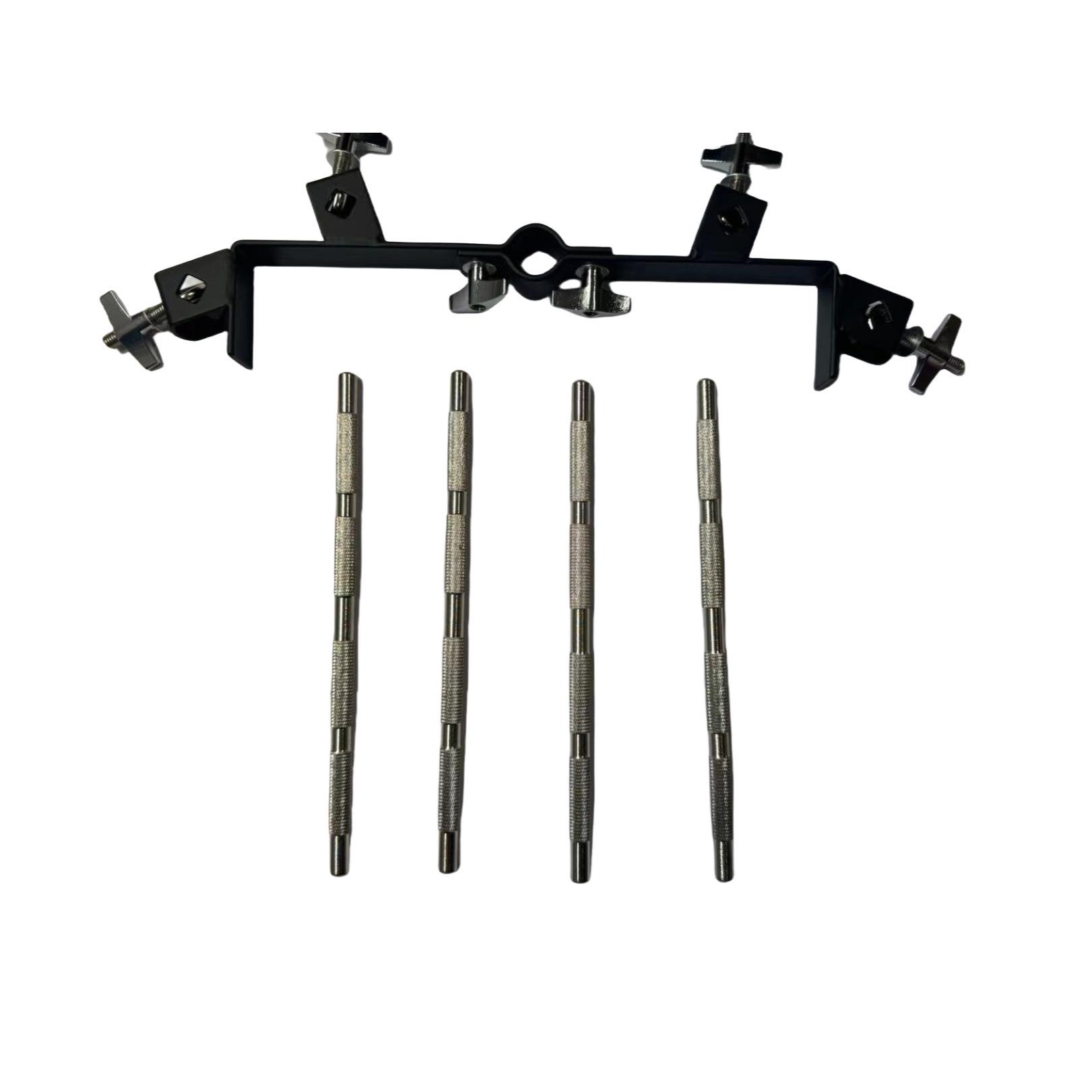 Orchestral Percussion Water Cymbal & Stand Combo Cowbell Expansion Stand with 4 Extended Rods