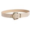New Ladies Chic Fashion Pin Buckle Glossy Multi-color Elegant European and American Exquisite Belt Gold Buckle Simple Engraving