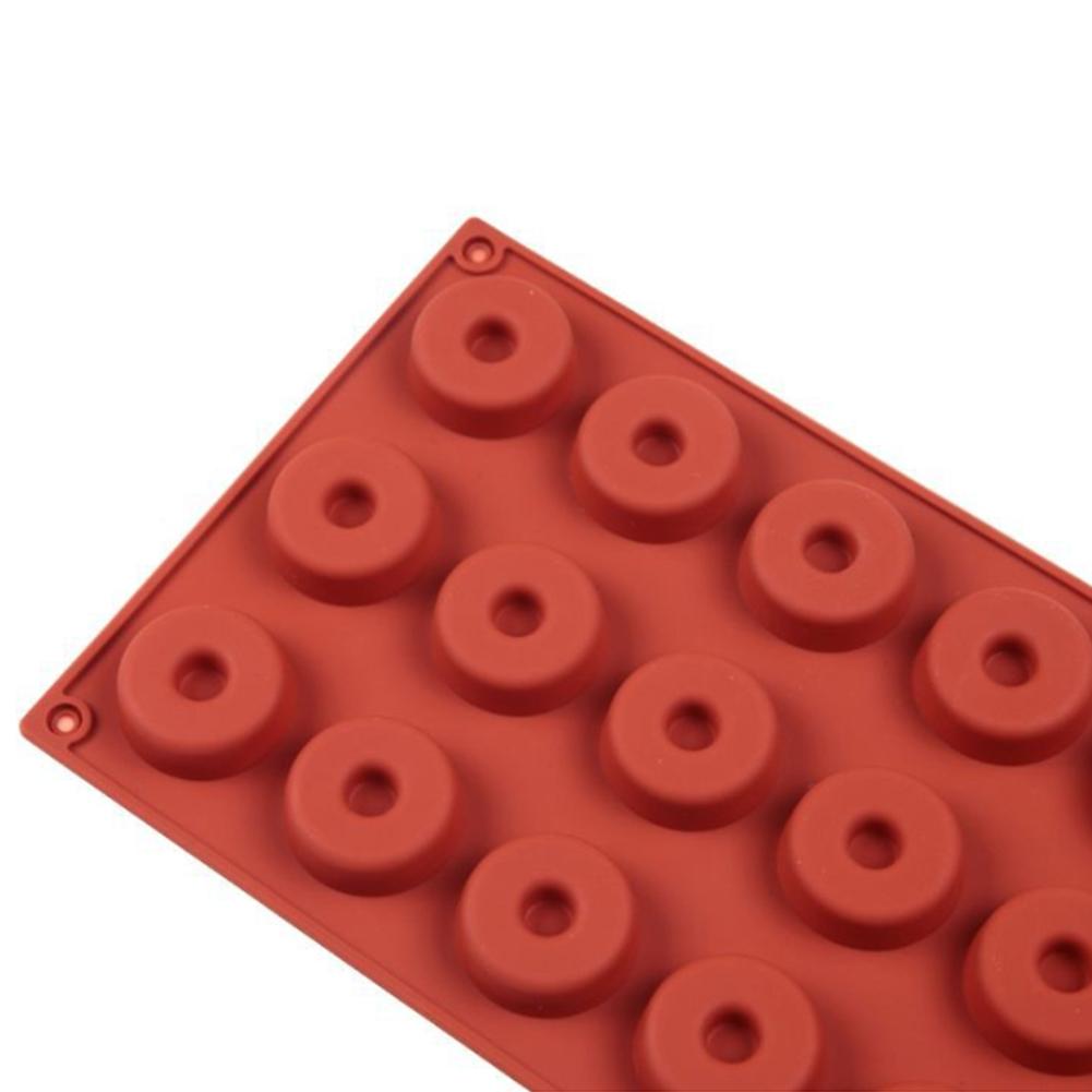 18 Cavity Silicone Donuts Pastry Mold DIY Dessert Cake Donut Shape Moulds